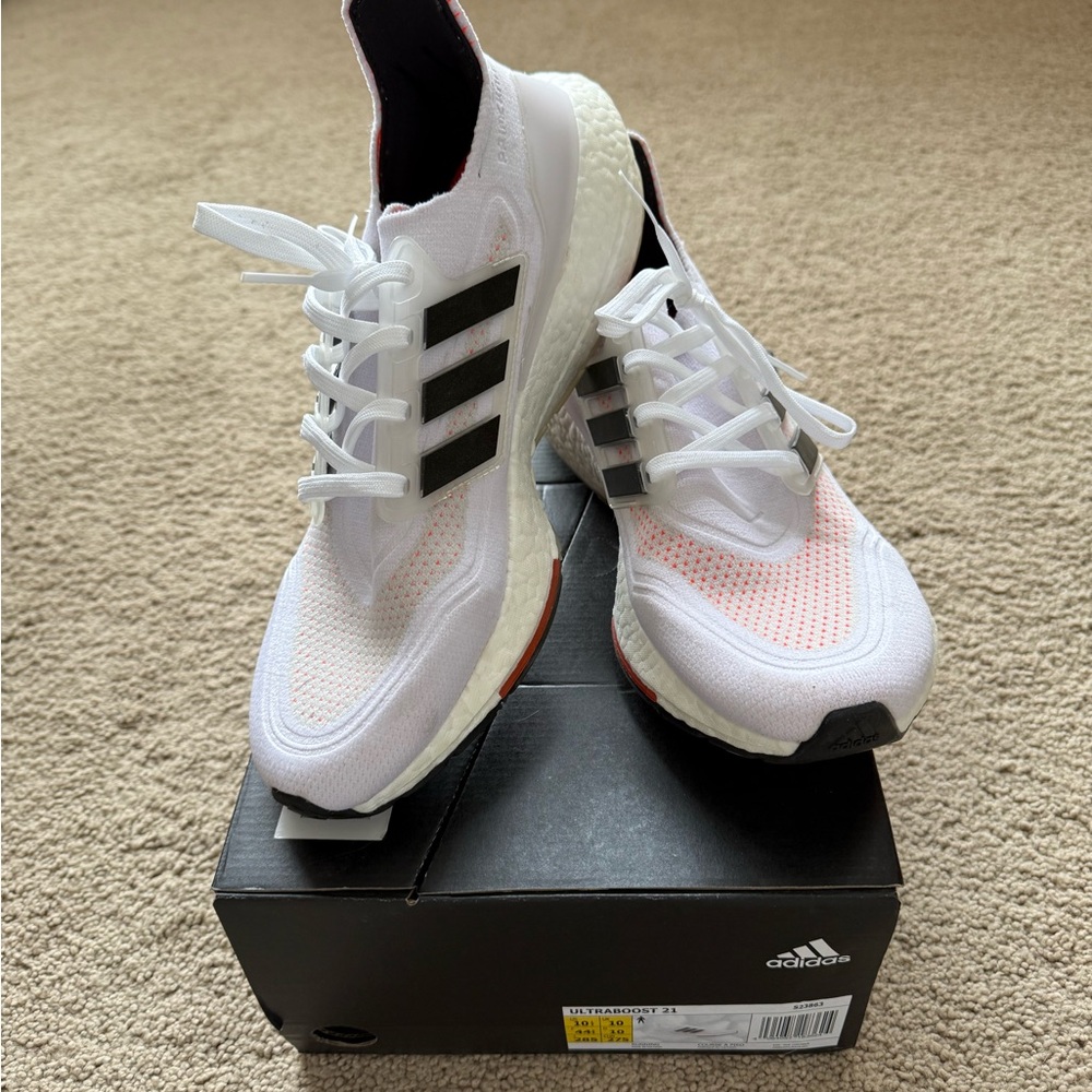 Adidas Ultraboost 21 Running Shoes Men’s Size 10